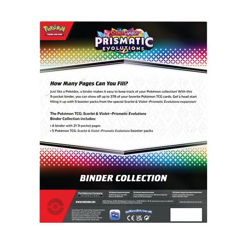 Pokémon Prismatic Evolutions Binder Collection