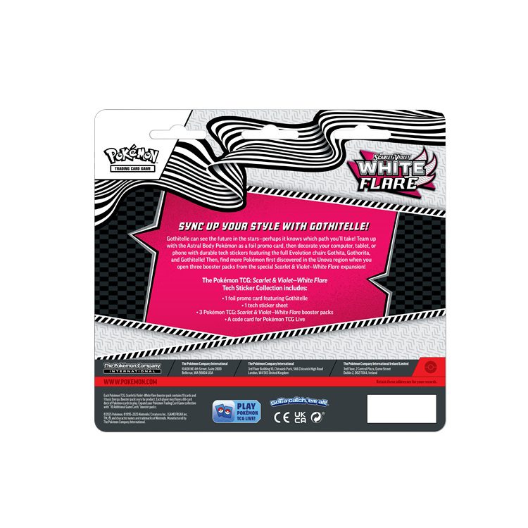 Pokémon White Flare Gothitelle Tech Sticker Collection