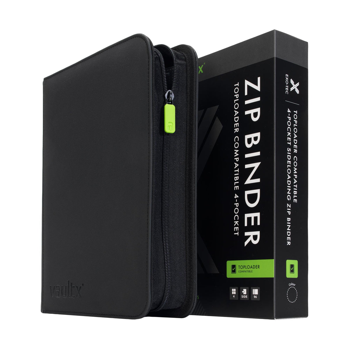 Vault X 4-Pocket Exo-Tec Toploader Zip Binder