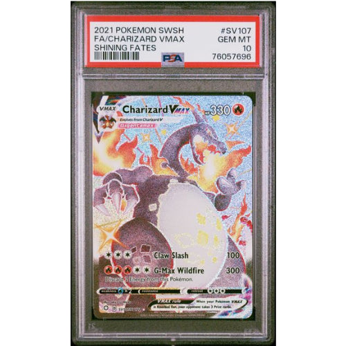 Pokémon Charizard VMAX #SV107 PSA 10