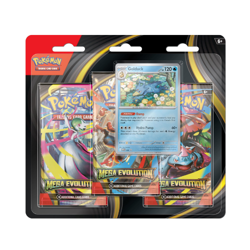 Mega Evolution 3 Pack Blister Golduck