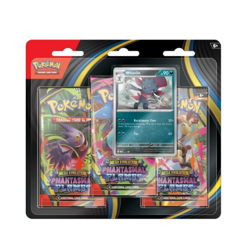 Pokémon Phantasmal Flames 3 Pack Blister Weavile