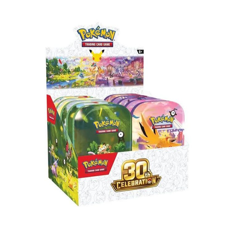 Pokémon 30th Celebration Mini Tin Display