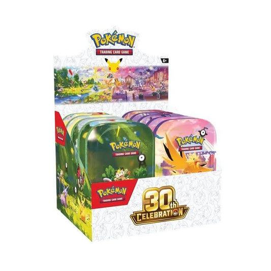 Pokémon 30th Celebration Mini Tin Display