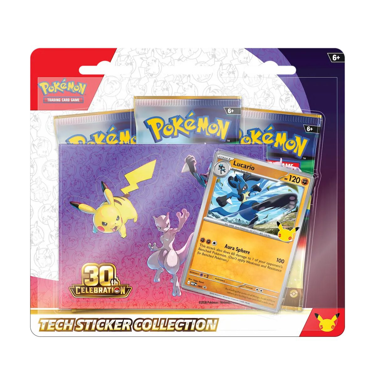 30th Celebration Tech Sticker Collection Lucario / Alolan Exeggutor