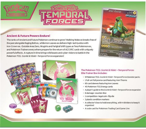 Pokémon Temporal Forces Elite Trainer Box - Iron Leaves