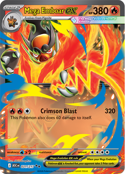 Ascended Heroes Mega Emboar ex Box