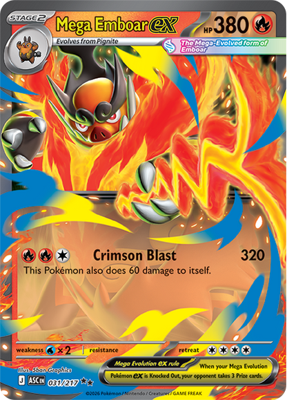 Ascended Heroes Mega Emboar ex Box