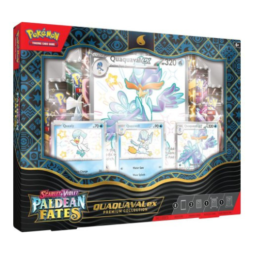 Pokémon Scarlet & Violet Paldean Fates Premium Collection Box - Quaquaval EX