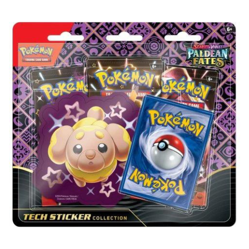 Pokémon Scarlet & Violet Paldean Fates Tech Sticker Blister - Fidough