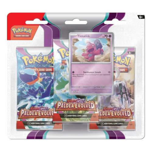 Pokémon Paldea Evolved 3-Pack Blister (Tinkatink)