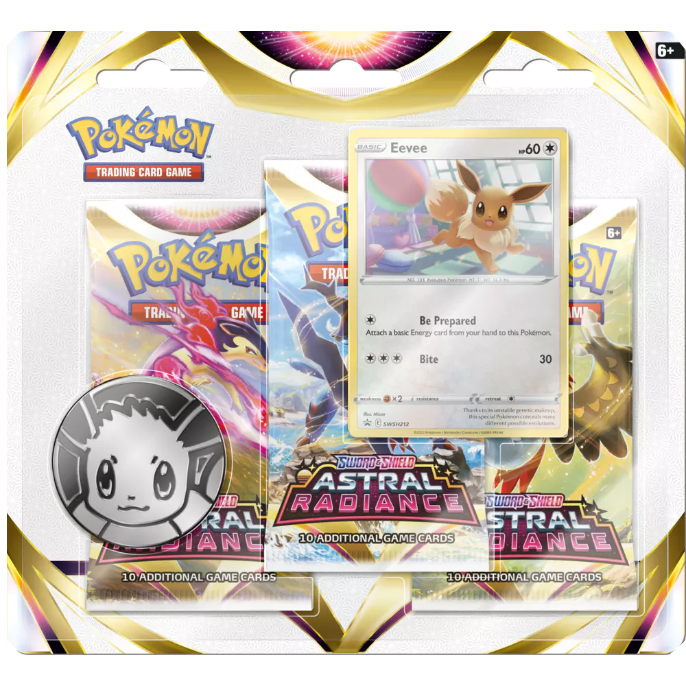 Pokémon Astral Radiance 3-Pack Blister (Eevee)
