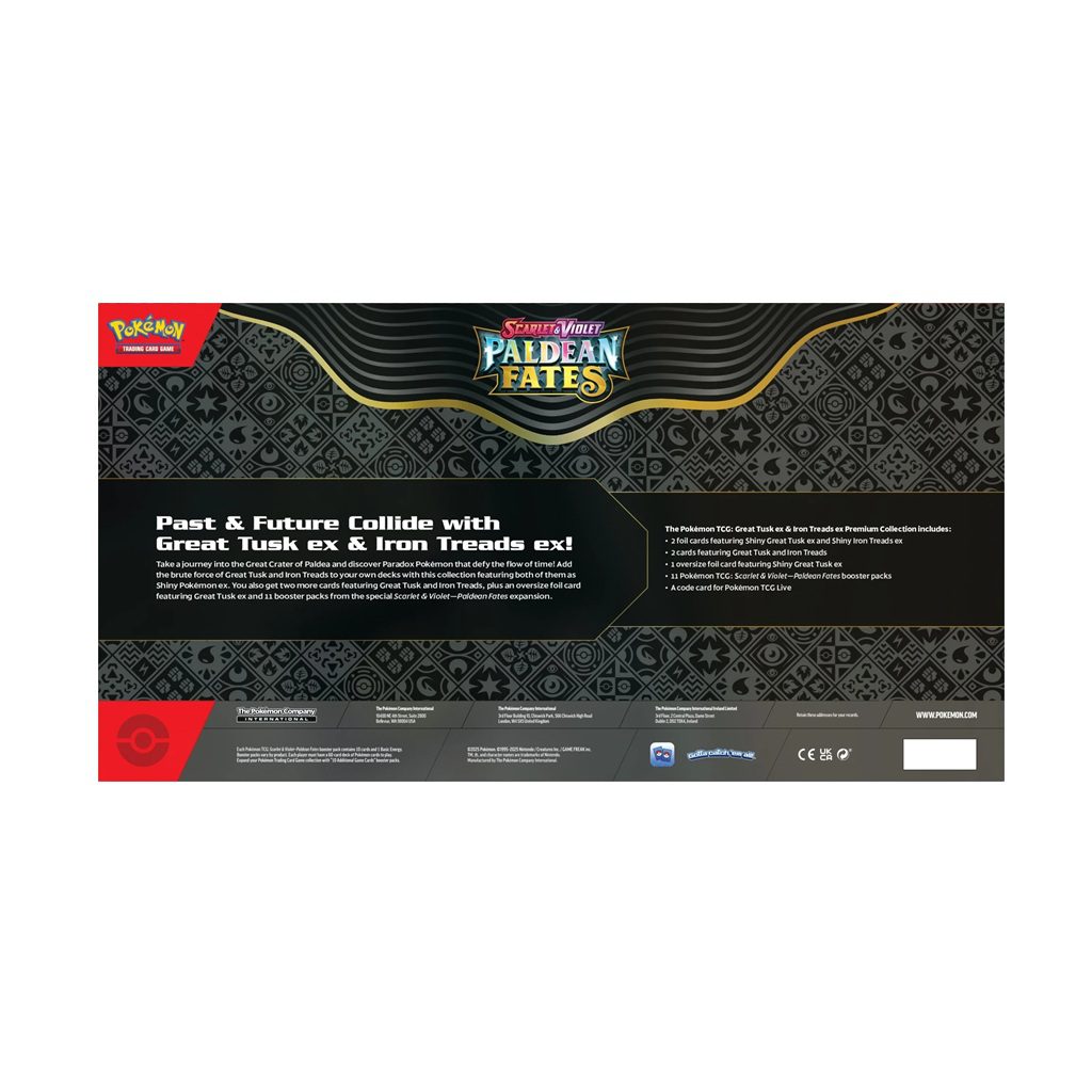Pokémon Paldean Fates Great Tusk Iron Treads Box