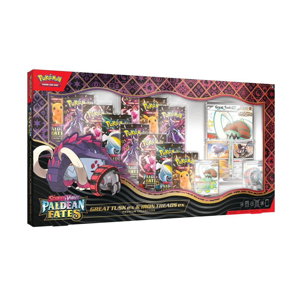 Pokémon Paldean Fates Great Tusk Iron Treads Box