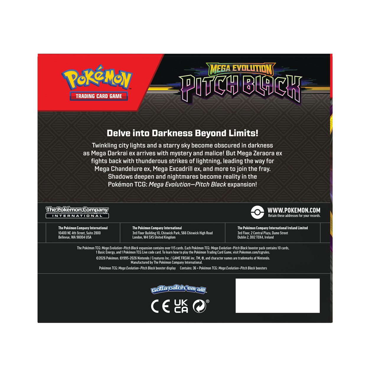 Pokémon Pitch Black Booster Box