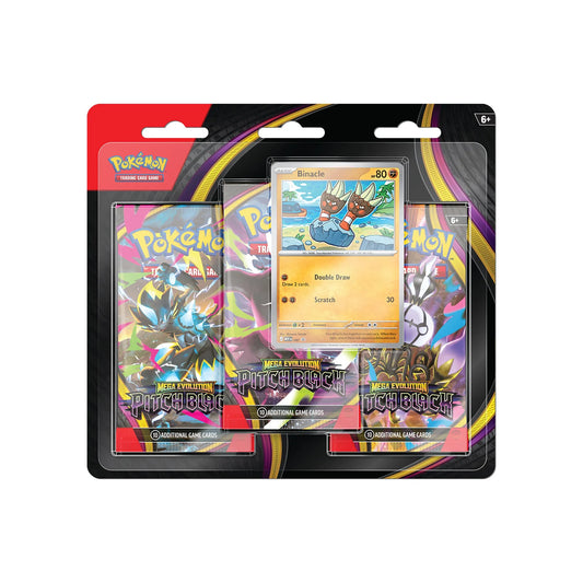 Pokémon Pitch Black 3-Pack Blister (Binacle)