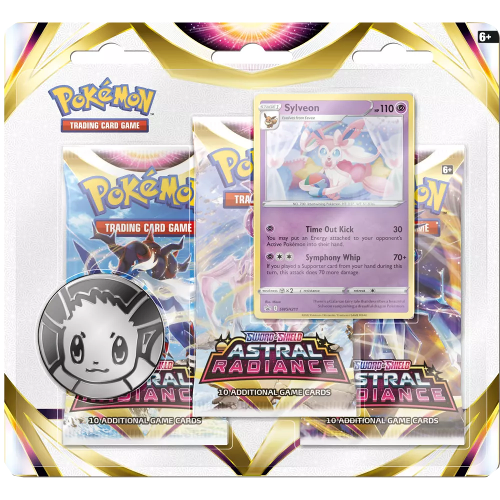 Pokémon Astral Radiance 3-Pack Blister (Sylveon)
