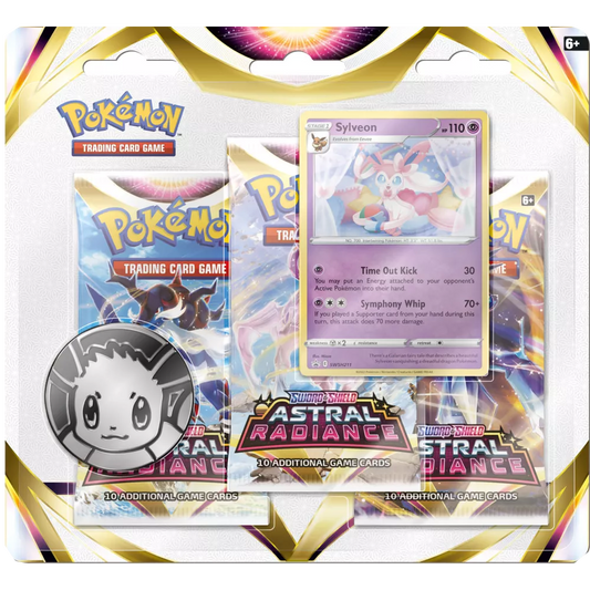 Pokémon Astral Radiance 3-Pack Blister (Sylveon)