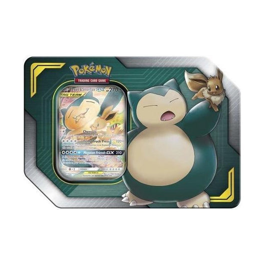 Tag Team Tins: Eevee & Snorlax GX Tin
