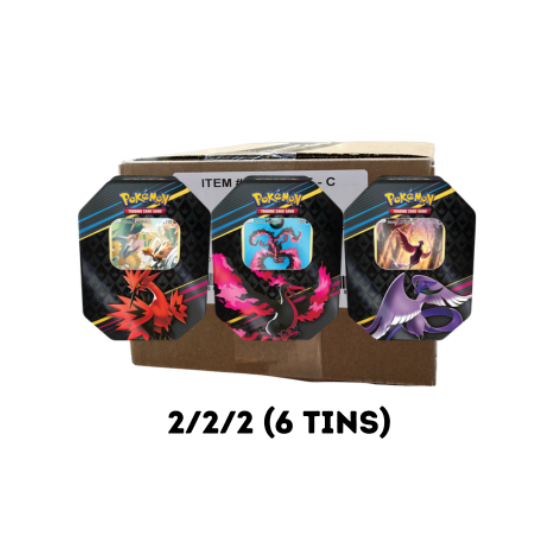 Pokémon Crown Zenith Tin Case - Zapdos/Moltres/Articuno