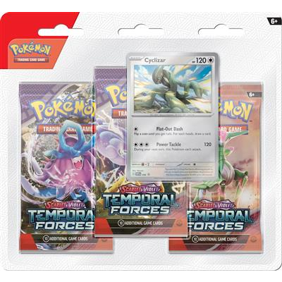 Pokémon Scarlet & Violet Temporal Forces 3-Pack Blister - Cyclizar