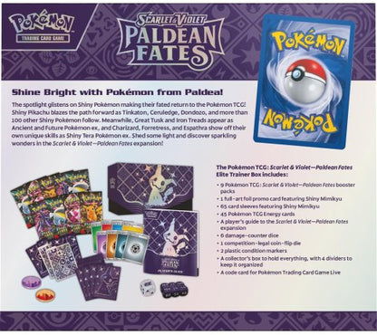 Pokémon Scarlet & Violet Paldean Fates Elite Trainer Box