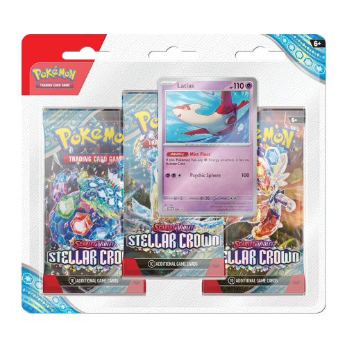 Pokémon Stellar Crown 3-Pack Blister (Latias)