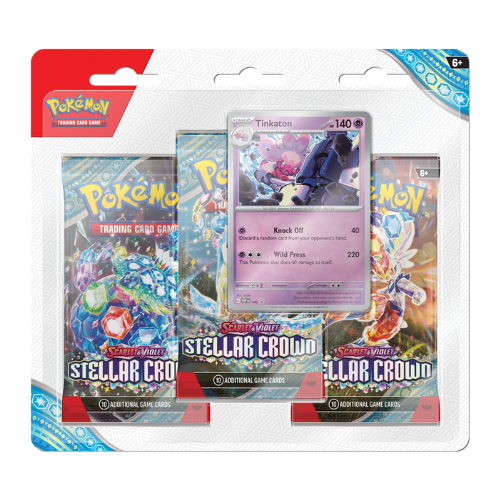 Pokémon Stellar Crown 3-Pack Blister (Tinktaton)