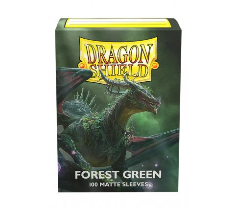 Dragon Shield - Sleeves Matte: Forest Green (100 pieces)